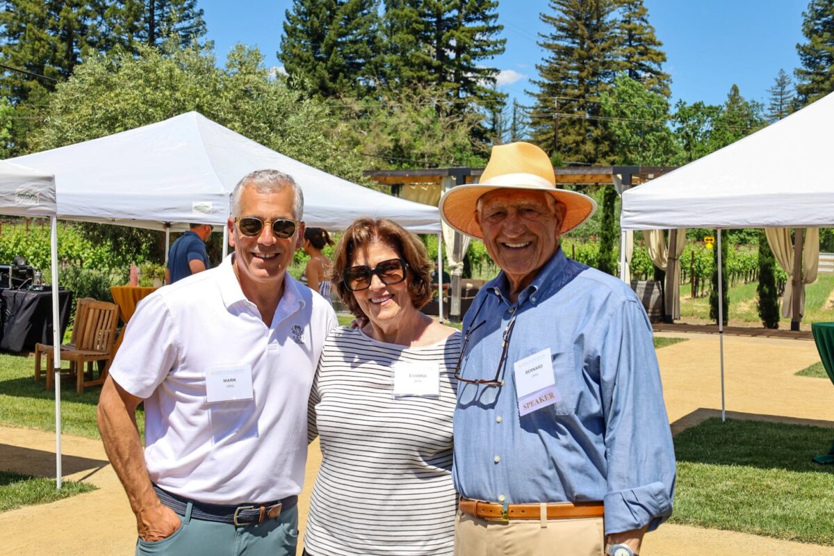 Mark, Sandra, at Bernie Orsi at Orsi Family Vineyards